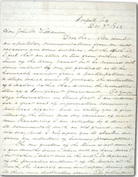 front of 1862 Civil War letter