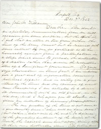 front of 1862 Civil War letter