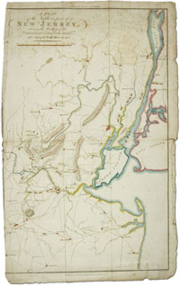 1806 Map, A Plan of the Southern Part of New Jersey